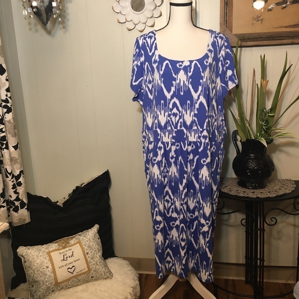 Charter Club drop waist short sleeve dress